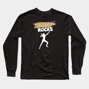 Bouldering rocks women Long Sleeve T-Shirt